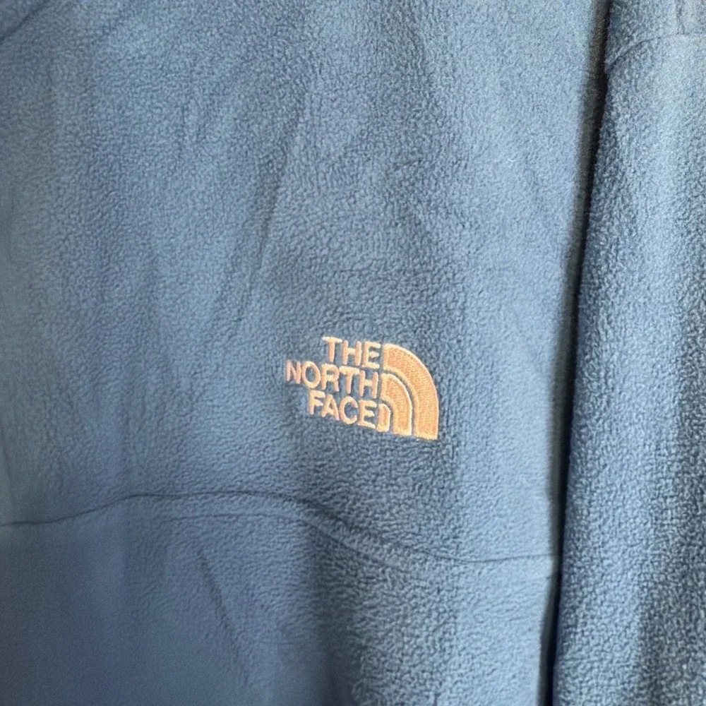 The North Face Sweater Mens Large Blue Fleece TKA Glacier Snap Neck Pullover XXL